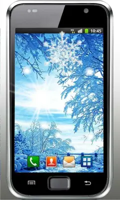 Winter Snowfall live wallpaper android App screenshot 1